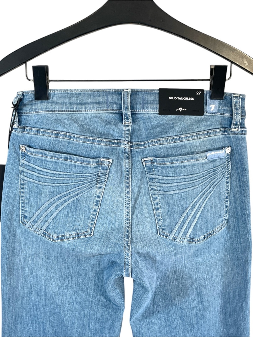 NWT 7 For All Mankind DOJO Tailorless In Marrakech with Unrolled Hem Size 27 - Picture 8 of 10